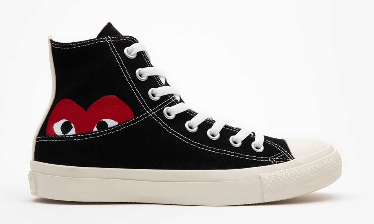 cdg converse black